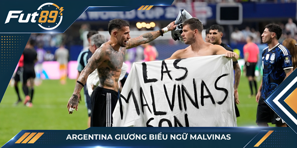 Argentina giương biểu ngữ Malvinas