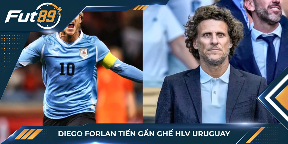 Diego Forlan tiến gần ghế HLV Uruguay