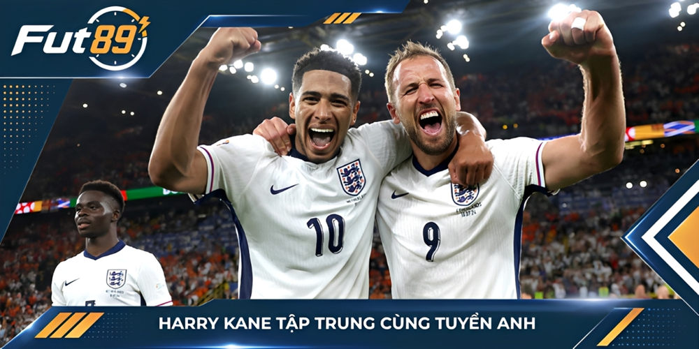 Harry Kane tập trung cùng tuyển Anh