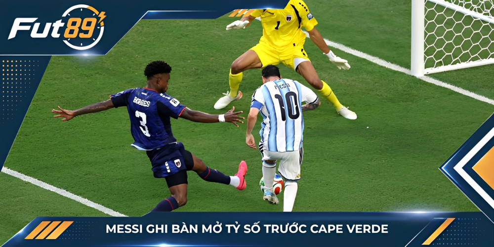 Messi ghi bàn mở tỷ số trước Cape Verde