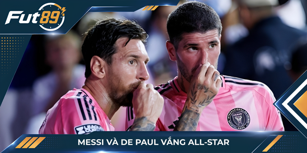 Messi và De Paul vắng All-Star