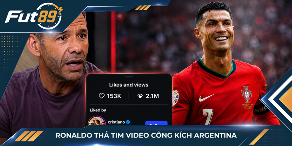 Ronaldo thả tim video công kích Argentina
