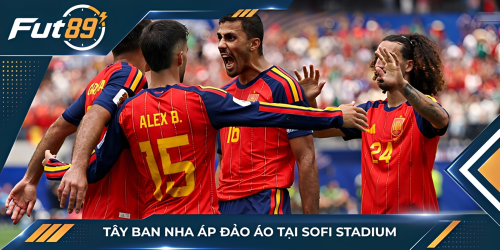 Tây Ban Nha áp đảo Áo tại SoFi Stadium