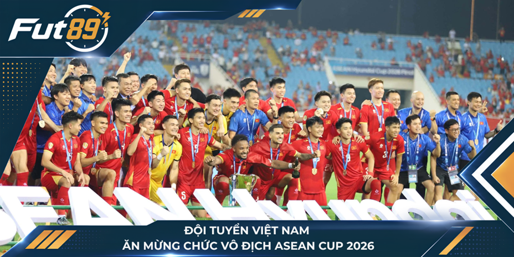 Đội tuyển Việt Nam ăn mừng chức vô địch ASEAN Cup 2026
