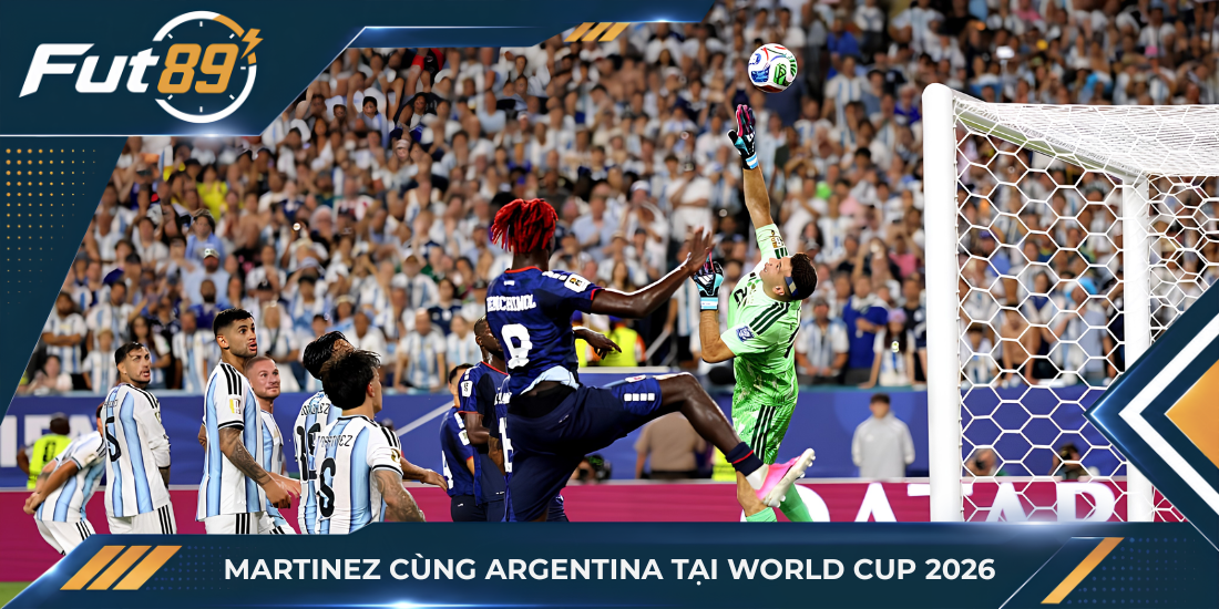 Martinez cùng Argentina tại World Cup 2026