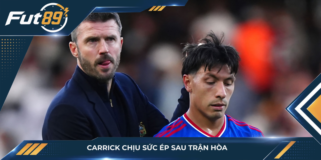 Carrick chịu sức ép sau trận hòa