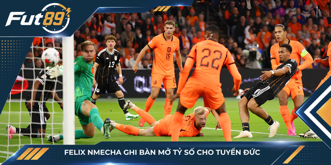 Felix Nmecha ghi bàn mở tỷ số cho tuyển Đức