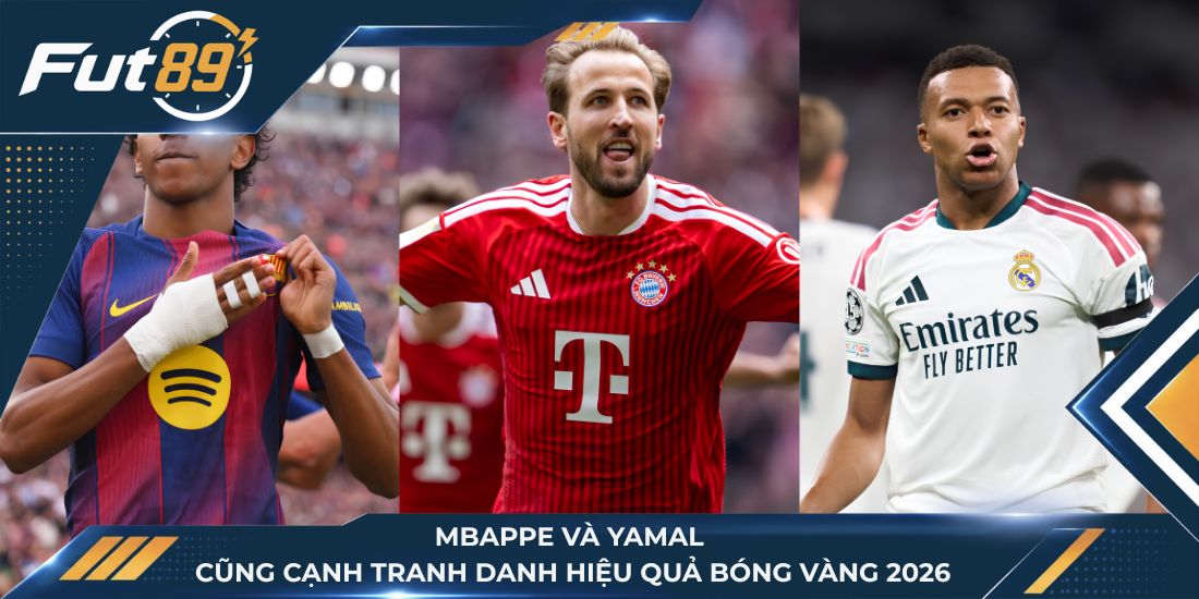 Mbappe và Yamal cũng cạnh tranh danh hiệu Quả bóng Vàng 2026