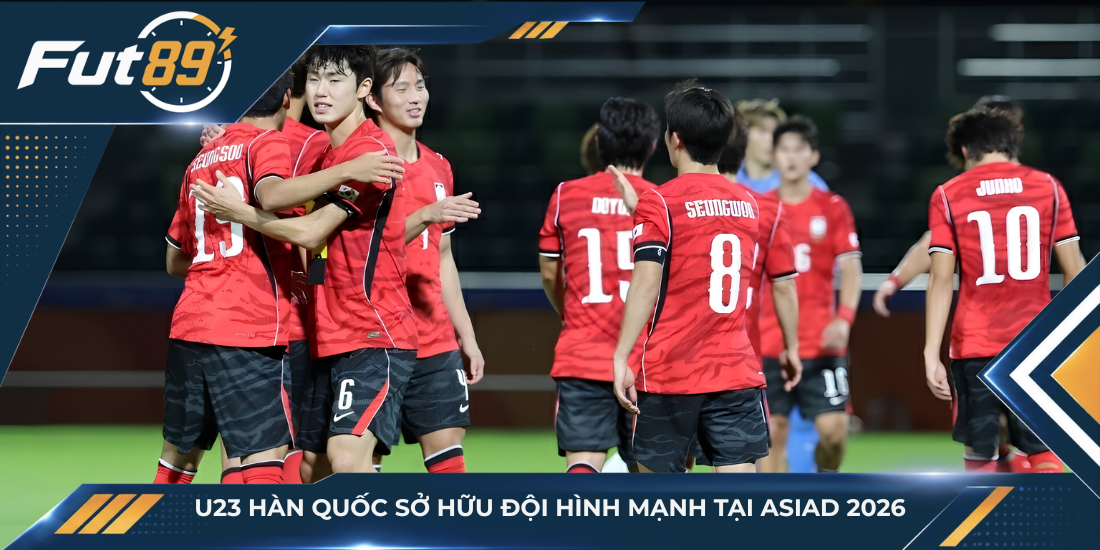 U23 Hàn Quốc sở hữu đội hình mạnh tại ASIAD 2026