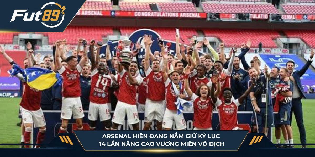 Arsenal hiện đang nắm giữ kỷ lục vô tiền khoáng hậu với 14 lần nâng cao vương miện vô địch