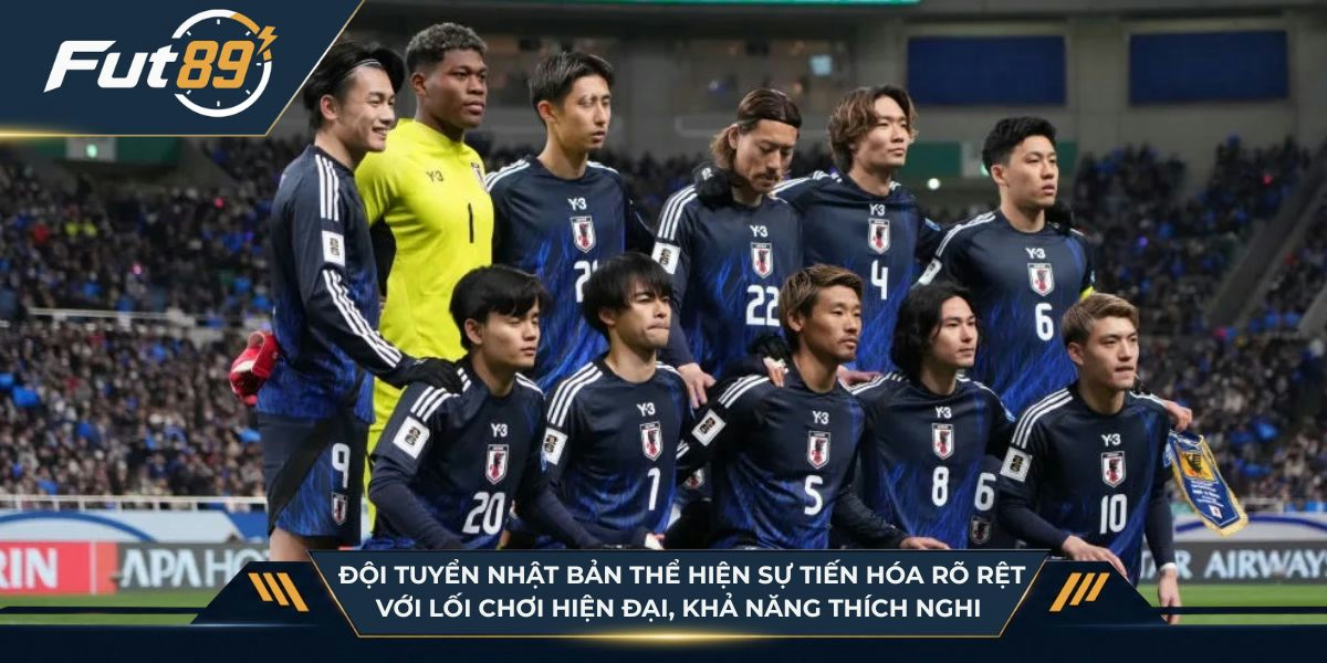 Đội tuyển Nhật Bản thể hiện sự tiến hóa rõ rệt với lối chơi hiện đại, khả năng thích nghi 