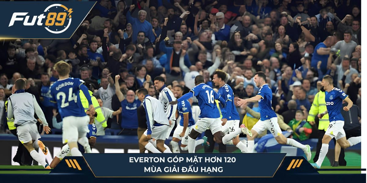Everton góp mặt hơn 120 mùa giải đấu hạng