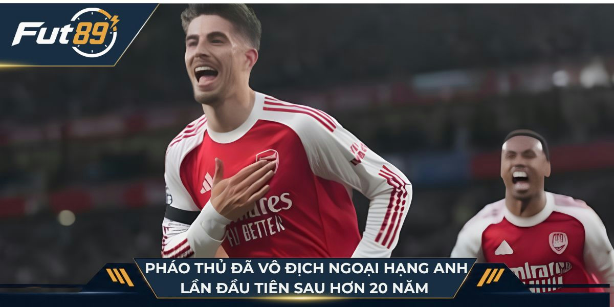 Pháo thủ đã vô địch Ngoại hạng Anh lần đầu tiên sau hơn 20 năm chờ đợi