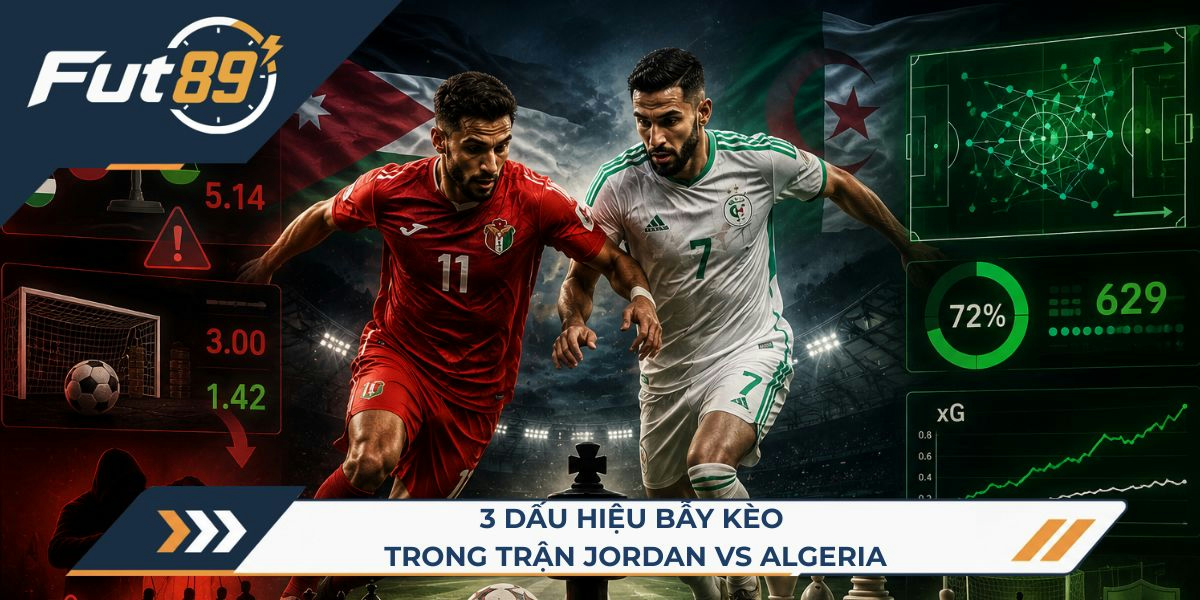 3 dấu hiệu bẫy kèo trong trận Jordan vs Algeria