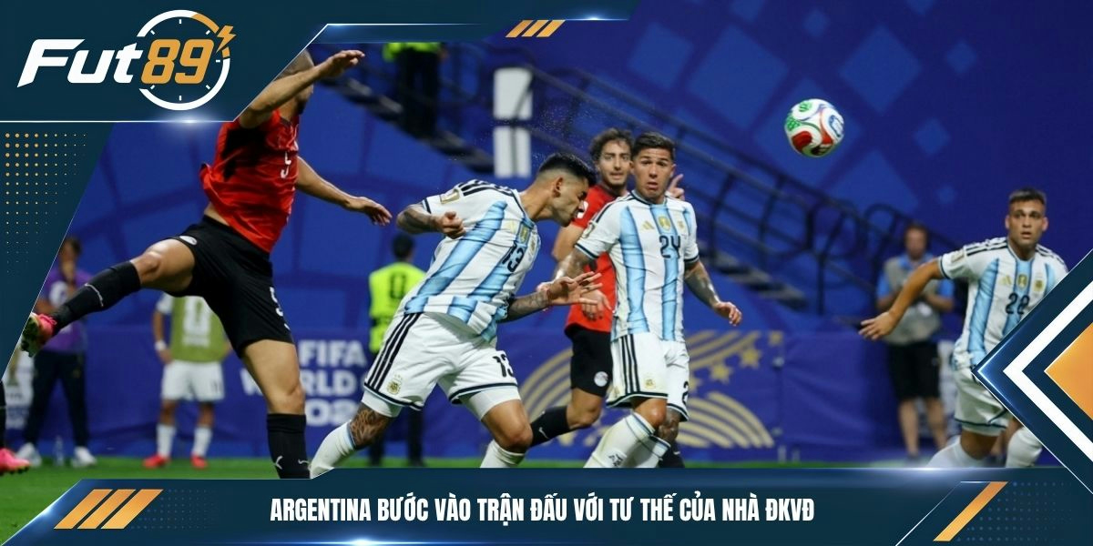 Argentina bước vào trận đấu với tư thế của nhà ĐKVĐ