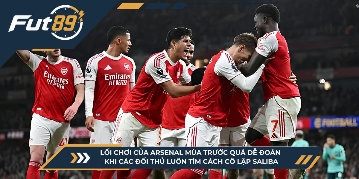 Lối chơi của Arsenal mùa trước quá dễ đoán khi các đối thủ luôn tìm cách cô lập Saliba