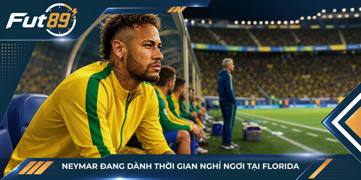 Neymar đang dành thời gian nghỉ ngơi tại Florida