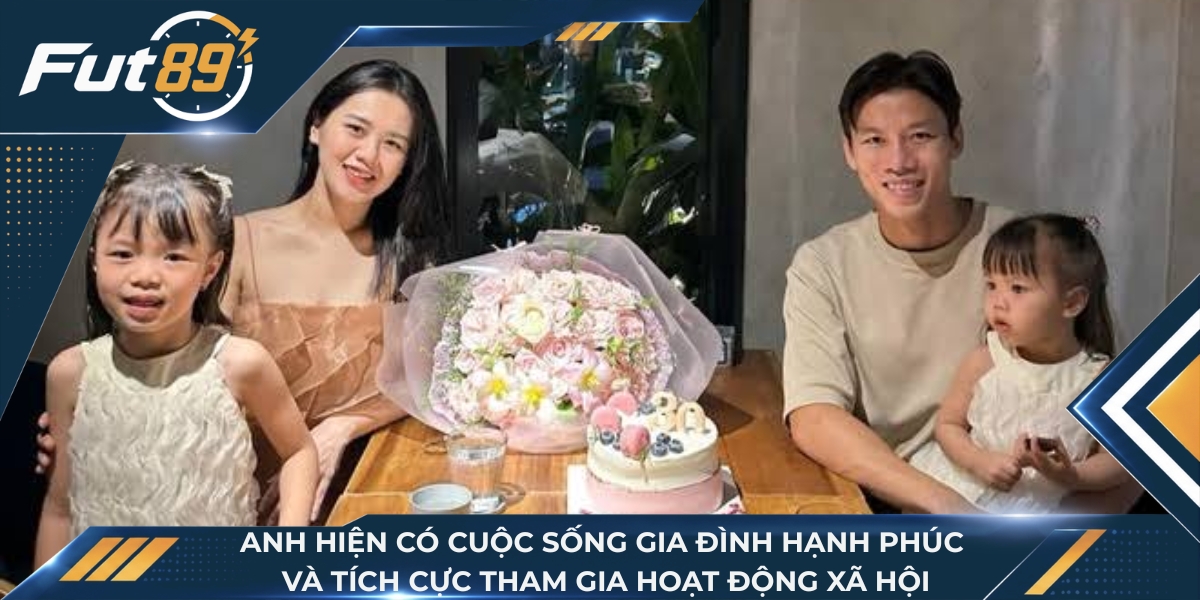 Anh hiện có cuộc sống gia đình hạnh phúc và tích cực tham gia hoạt động xã hội
