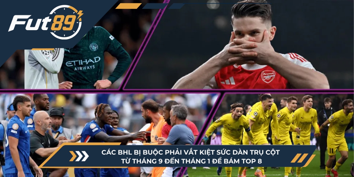 Các BHL bị buộc phải vắt kiệt sức dàn trụ cột từ tháng 9 đến tháng 1 để bám top 8