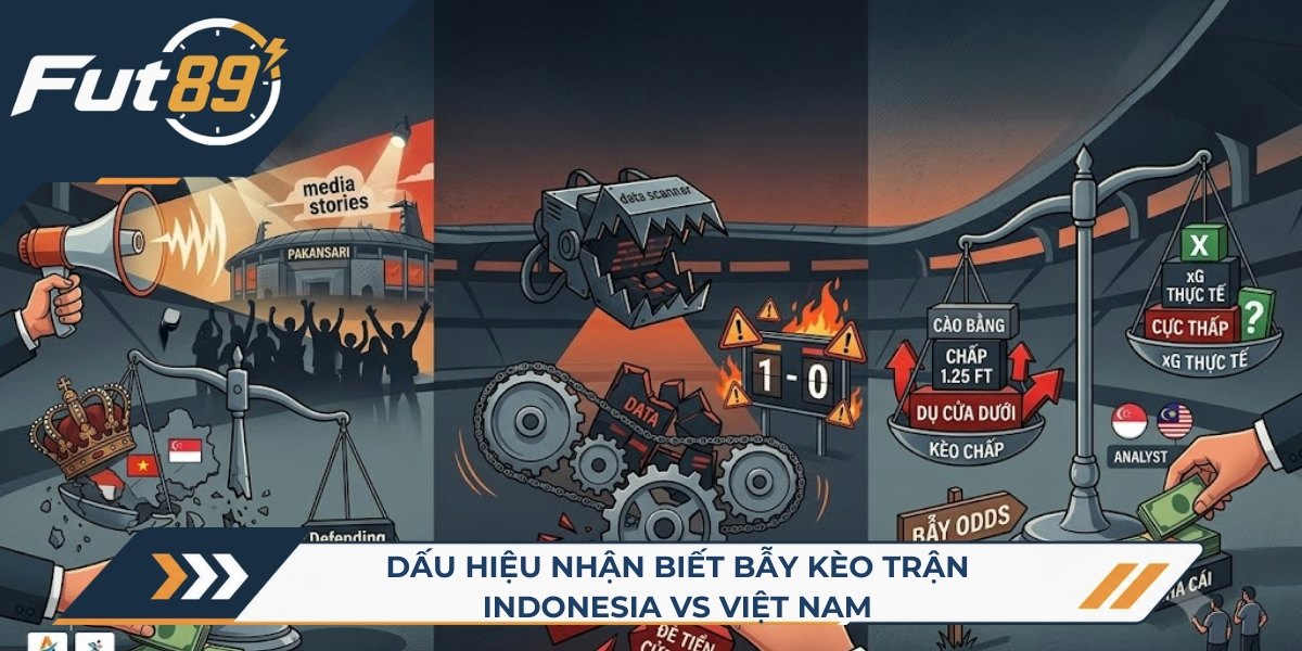 3 dấu hiệu nhận biết bẫy kèo trận Indonesia vs Việt Nam