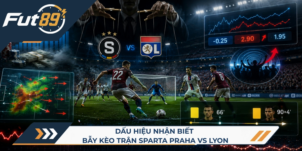 Dấu hiệu nhận biết bẫy kèo trận Sparta Praha vs Lyon