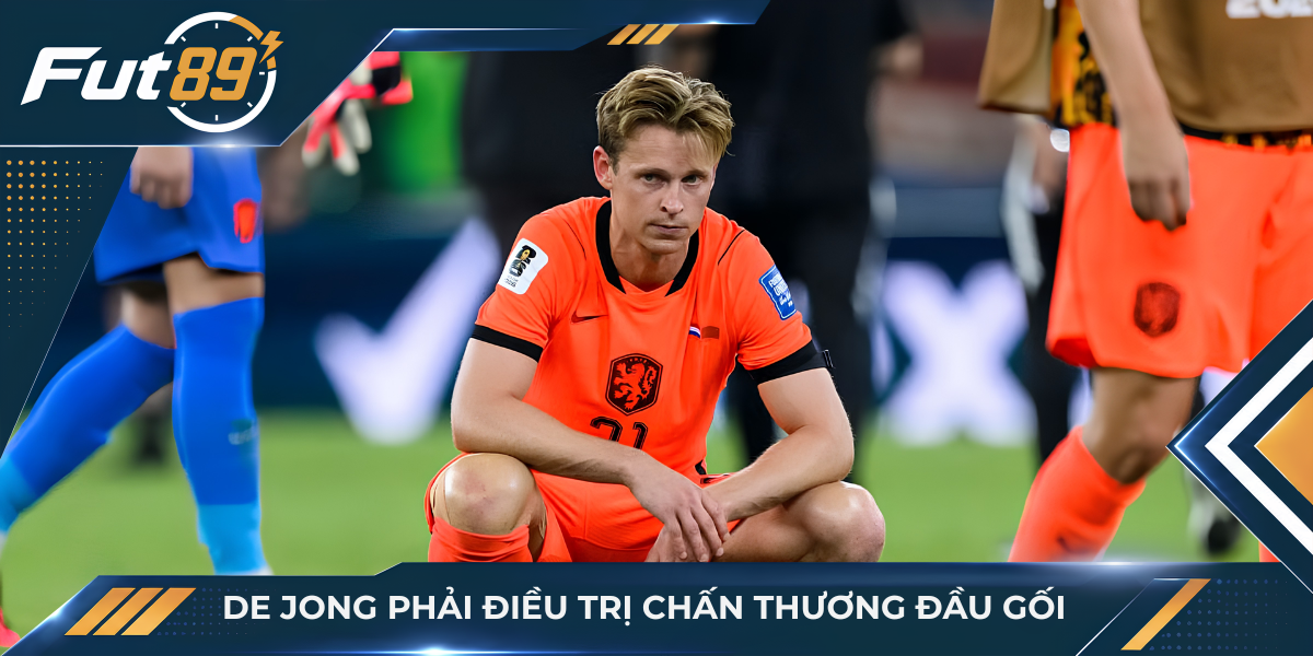 De Jong phải điều trị chấn thương đầu gối