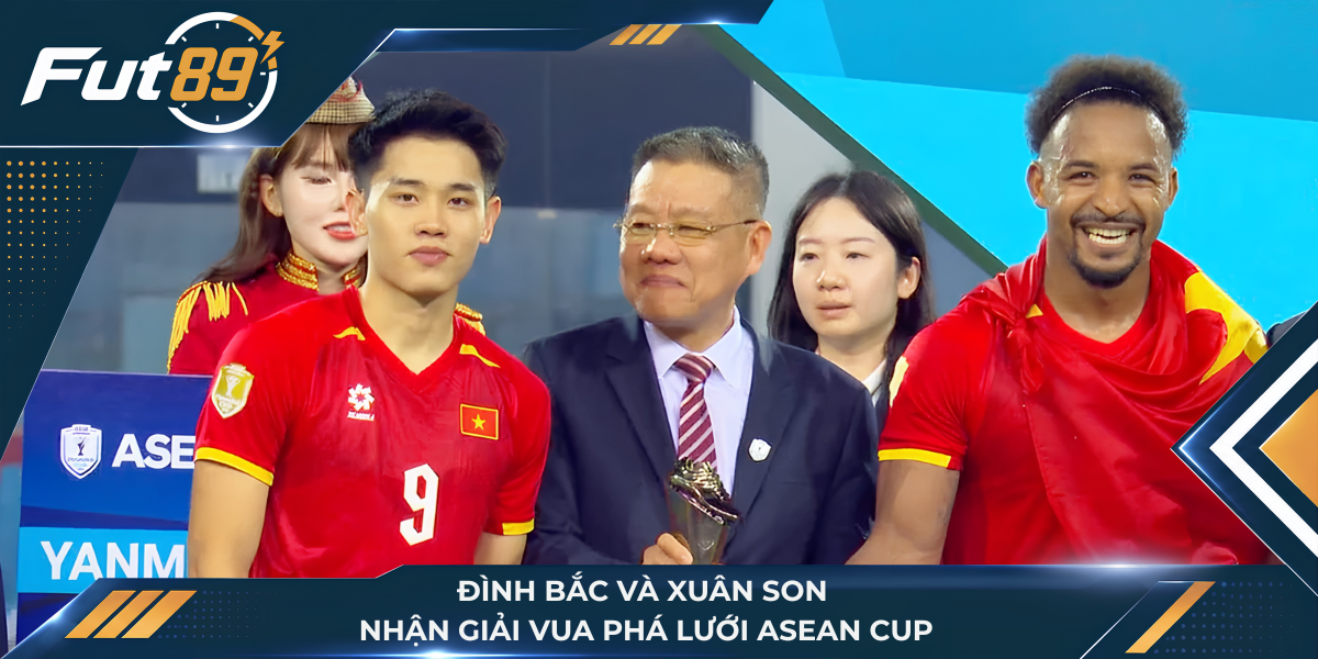 Đình Bắc và Xuân Son nhận giải Vua phá lưới ASEAN Cup