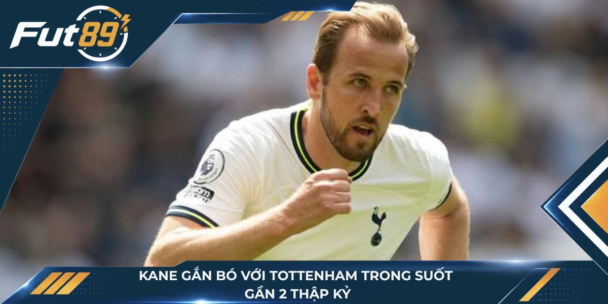 Kane gắn bó với Tottenham trong suốt gần 2 thập kỷ