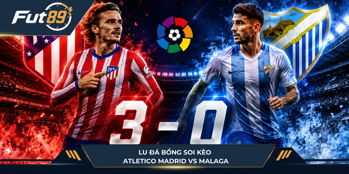 Lu Đá Bổng soi kèo Atletico Madrid vs Malaga