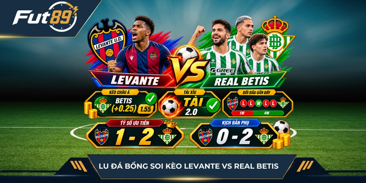 Lu Đá Bổng soi kèo Levante vs Real Betis