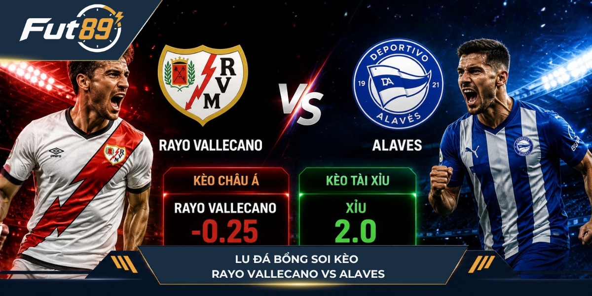 Lu Đá Bổng soi kèo Rayo Vallecano vs Alaves