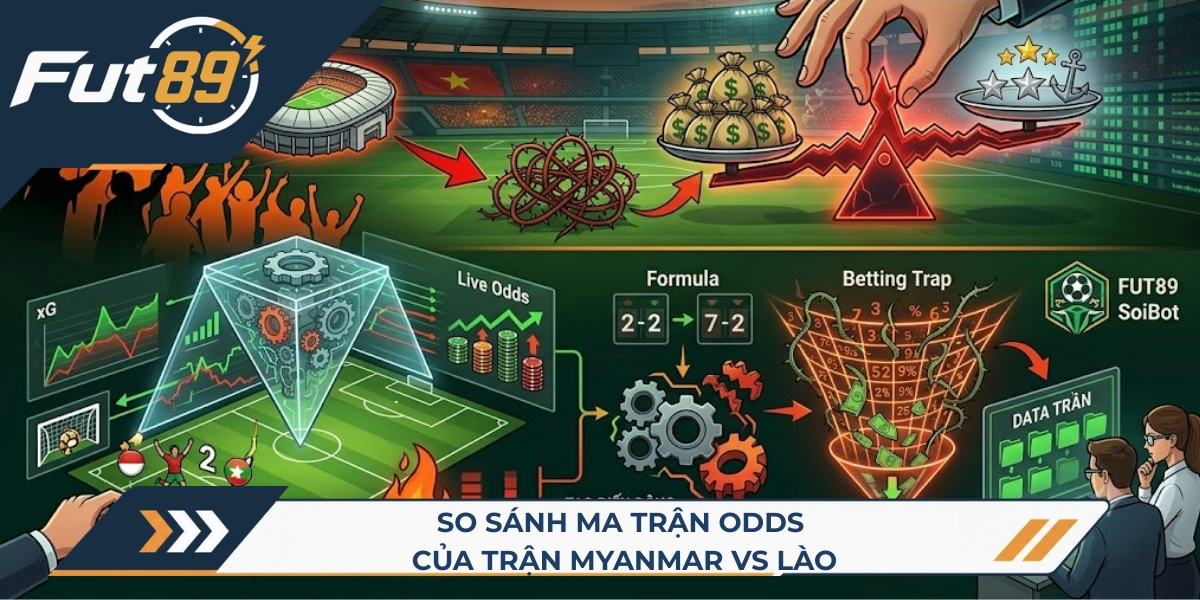 So sánh ma trận odds của trận Myanmar vs Lào