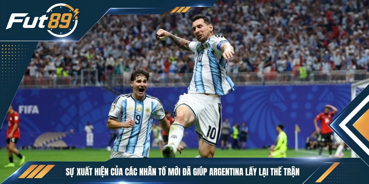 Sự xuất hiện của các nhân tố mới đã giúp Argentina lấy lại thế trận