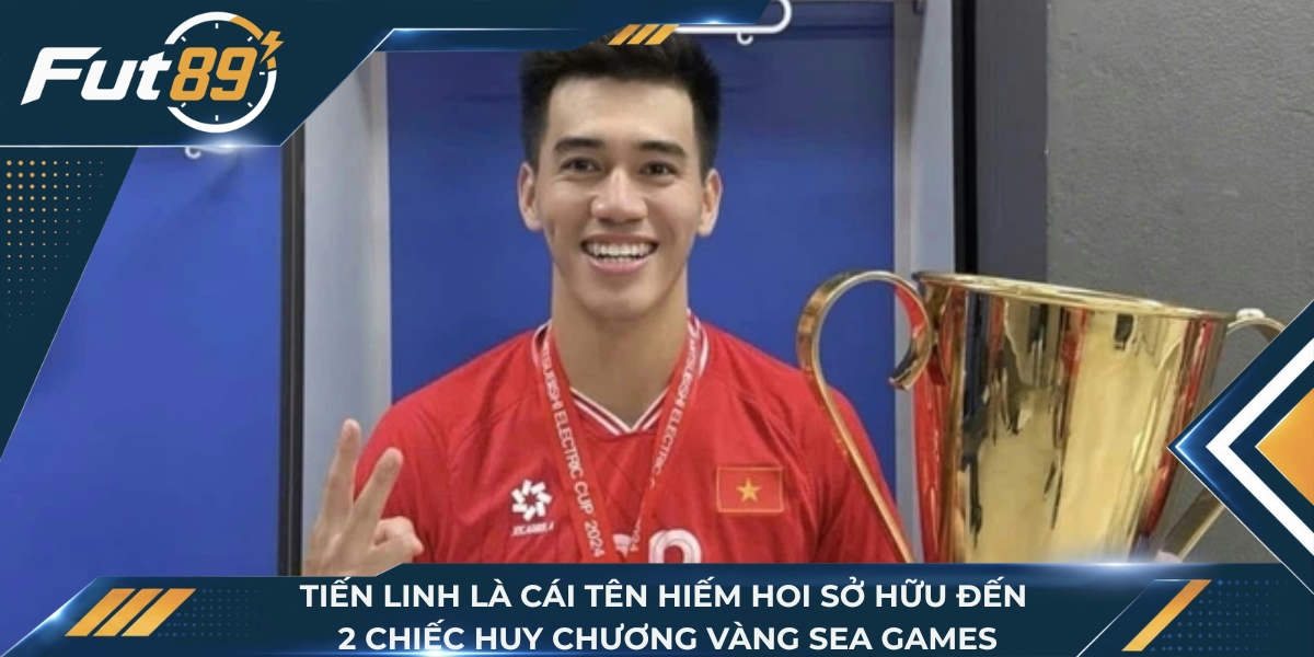 Tiến Linh là cái tên hiếm hoi sở hữu đến 2 chiếc huy chương vàng SEA Games