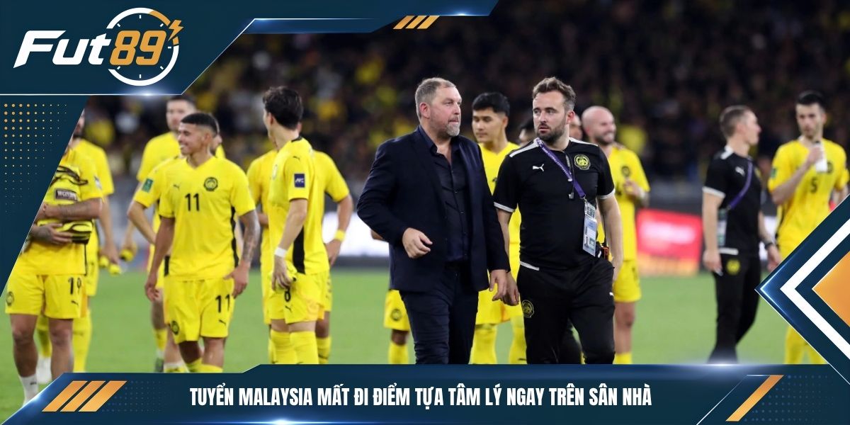 Tuyển Malaysia mất đi điểm tựa tâm lý ngay trên sân nhà