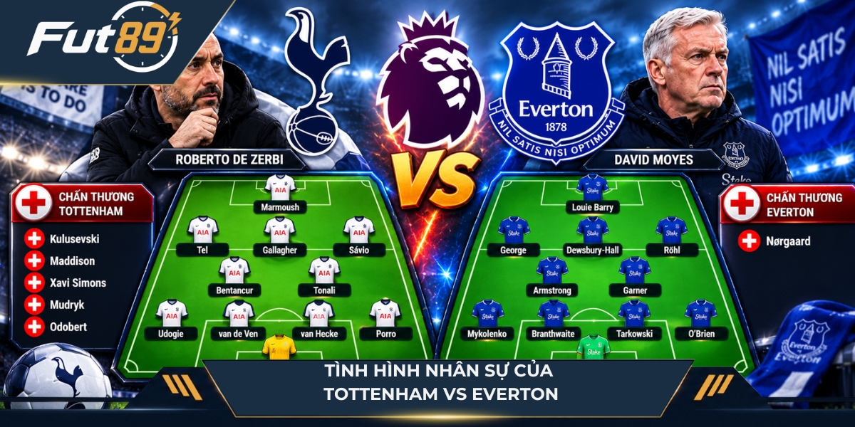 Chiến thuật của Tottenham vs Everton