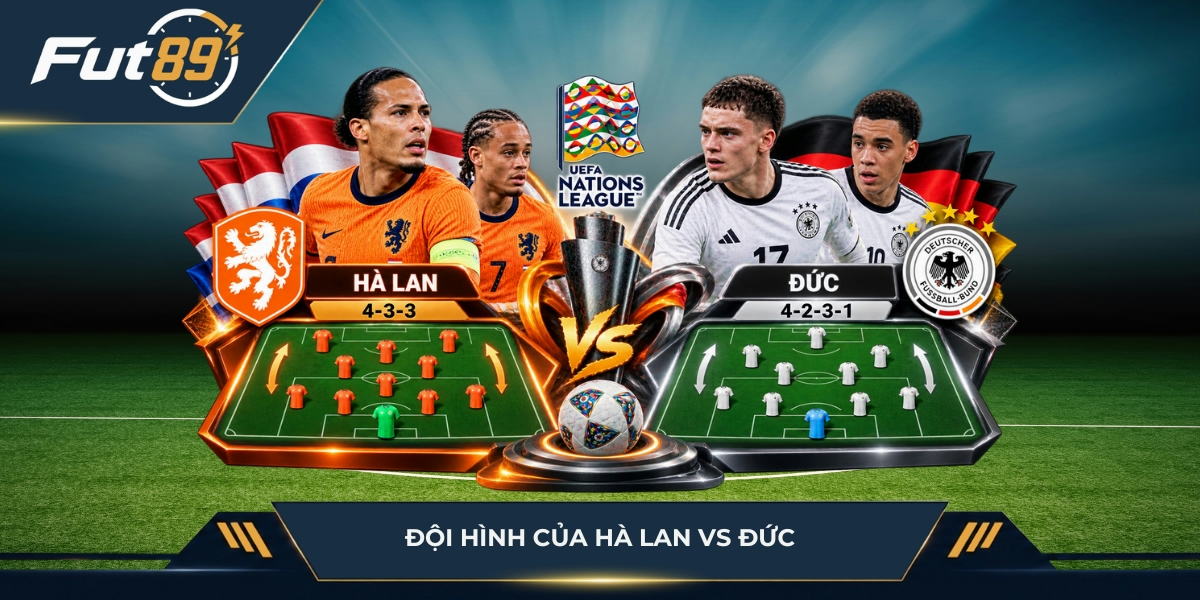 Đội hình của Hà Lan vs Đức