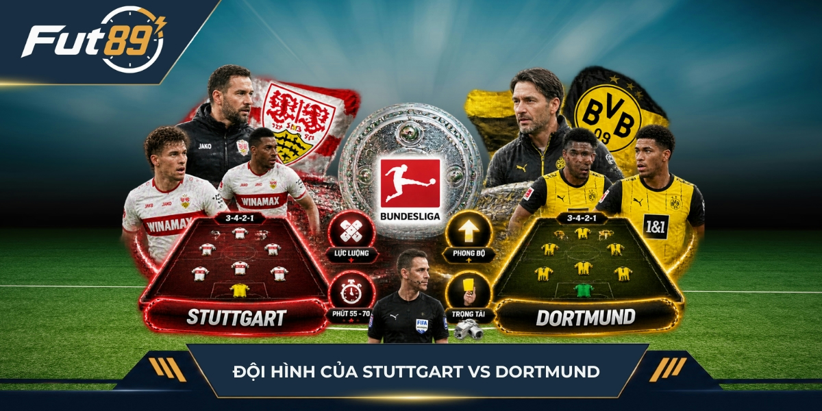Đội hình của Stuttgart vs Dortmund