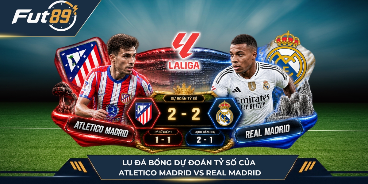 Lu Đá Bổng dự đoán tỷ số của Atletico Madrid vs Real Madrid