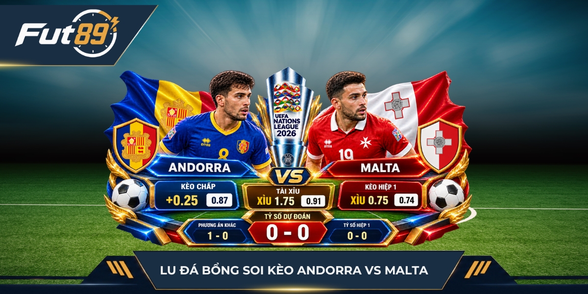 Lu Đá Bổng soi kèo Andorra vs Malta