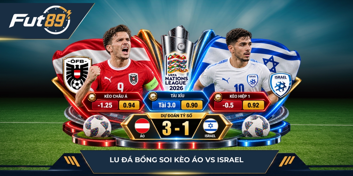 Lu Đá Bổng soi kèo Áo vs Israel