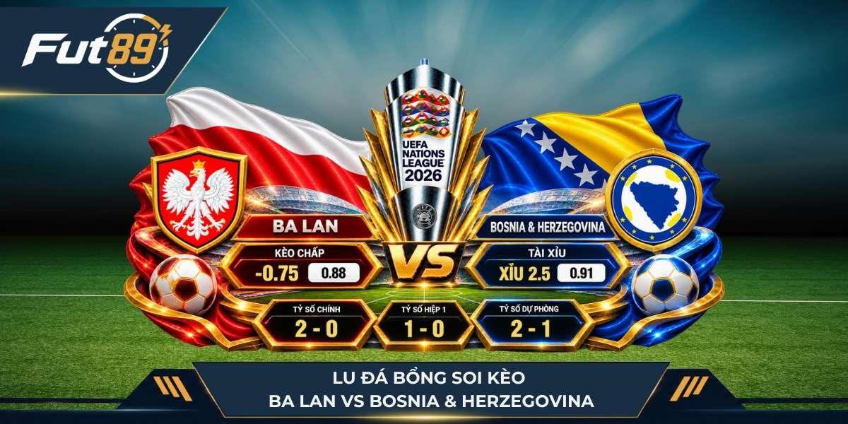 Lu Đá Bổng soi kèo Ba Lan vs Bosnia & Herzegovina