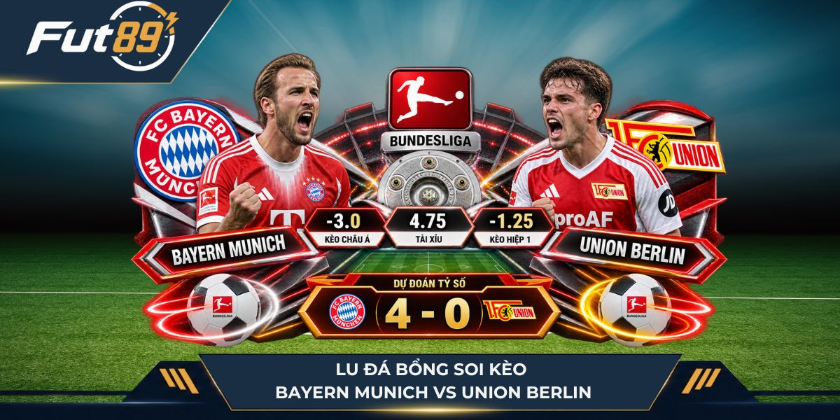 Lu Đá Bổng soi kèo Bayern Munich vs Union Berlin