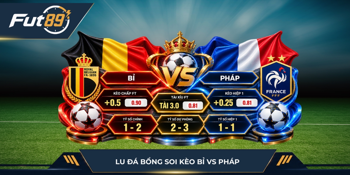 Lu Đá Bổng soi kèo Bỉ vs Pháp