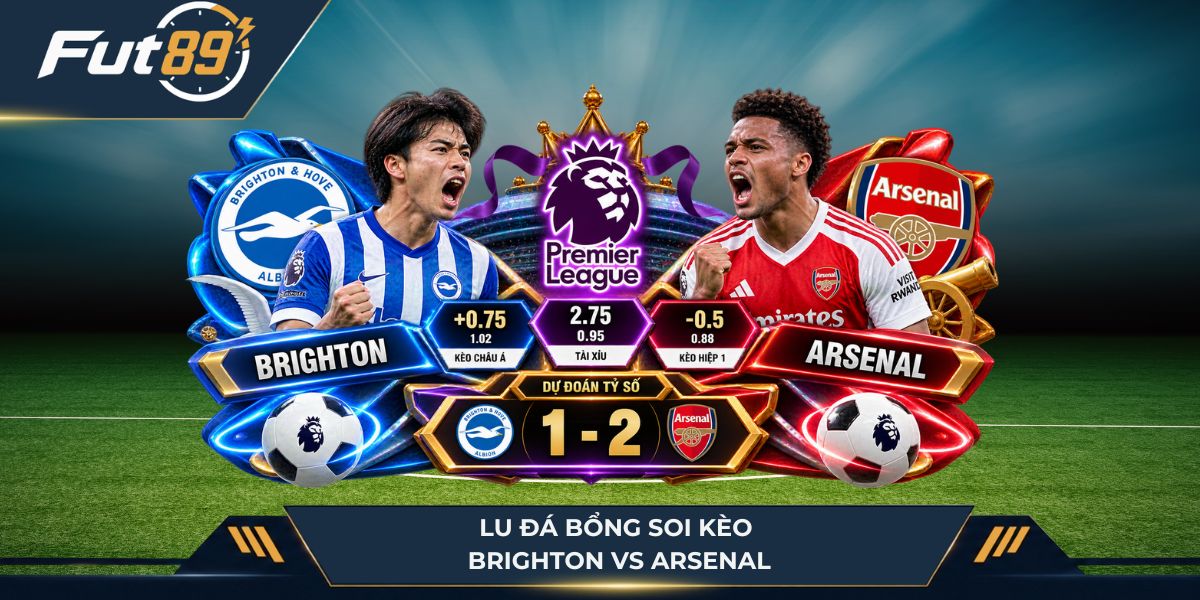 Lu Đá Bổng soi kèo Brighton vs Arsenal