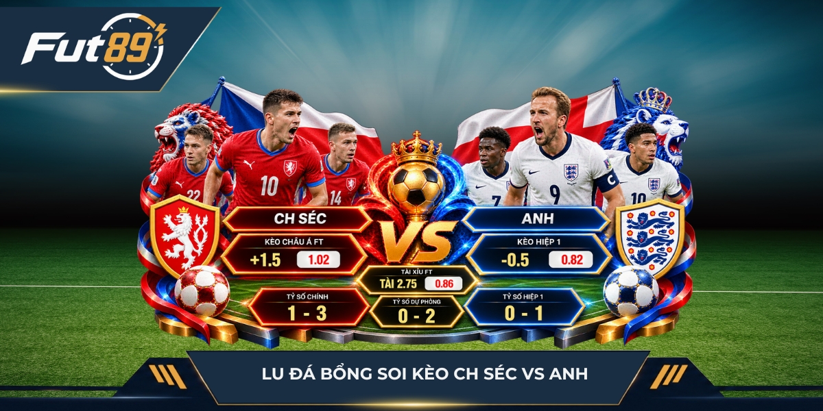 Lu Đá Bổng soi kèo  CH Séc vs Anh