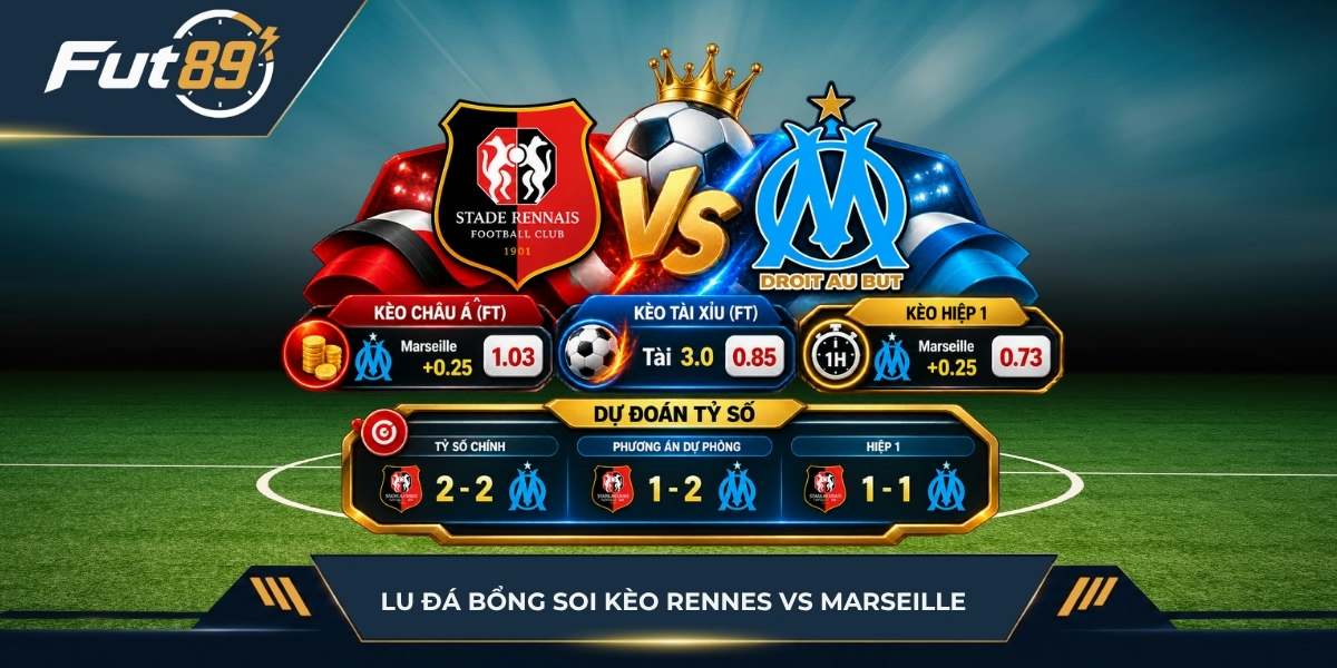 Lu Đá Bổng soi kèo Rennes vs Marseille
