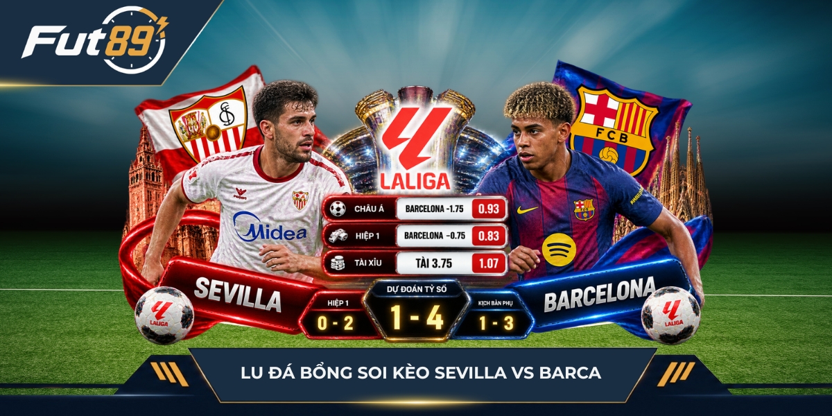 Lu Đá Bổng soi kèo Sevilla vs Barcelona