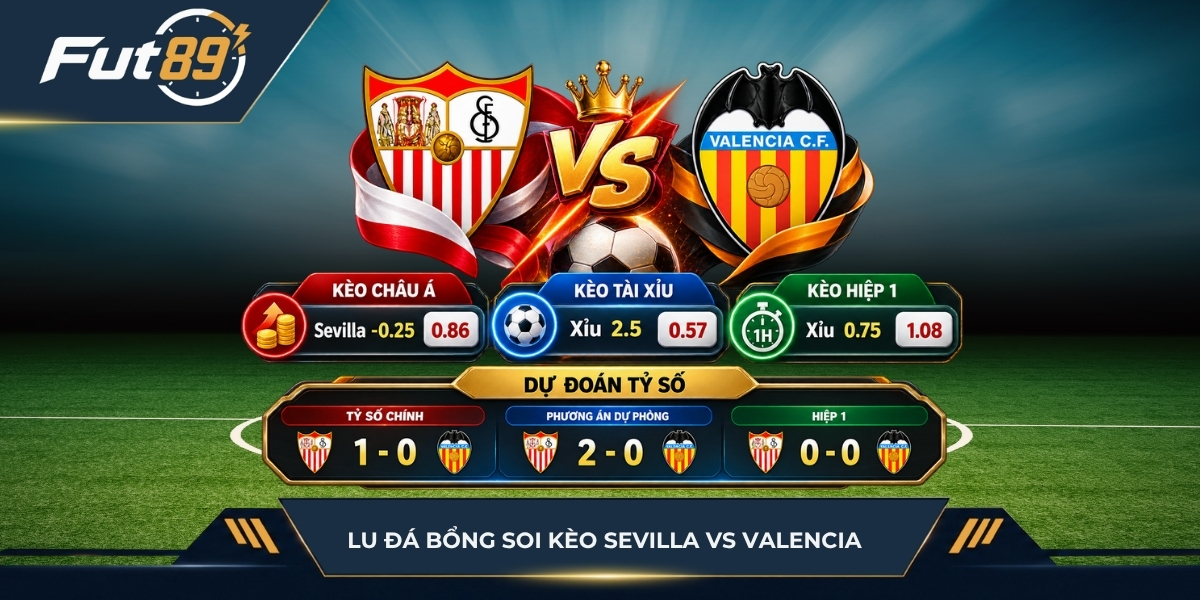Lu Đá Bổng soi kèo Sevilla vs Valencia