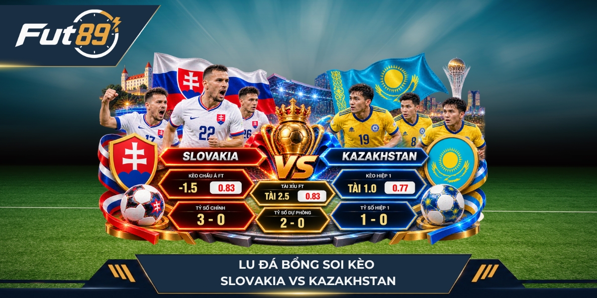 Lu Đá Bổng soi kèo Slovakia vs Kazakhstan